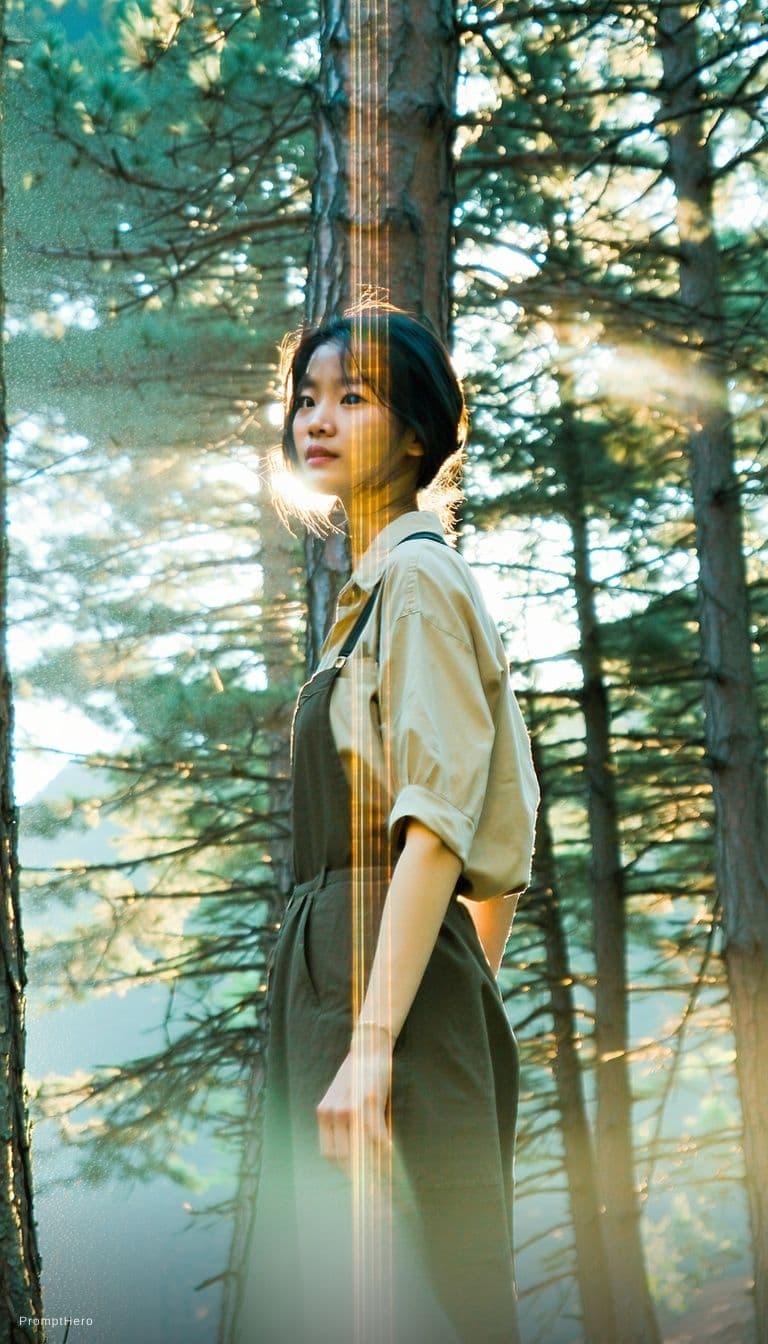 صورة مولدة بالذكاء الاصطناعي: Stable Diffusion prompt: A cinematic portrait of an Asian woman standing in... (نموذج Stable Diffusion - Stable Diffusion)