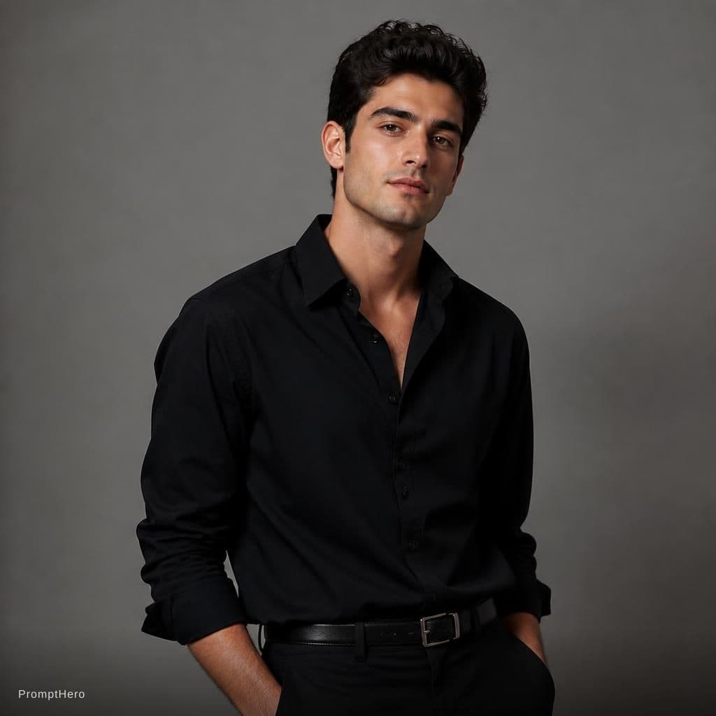 صورة مولدة بالذكاء الاصطناعي: مطالبة ChatGPT Image: عارض أزياء رجل (نموذج ChatGPT Image - ChatGPT Image)
