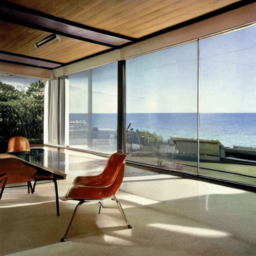 صورة مولدة بالذكاء الاصطناعي: Stable Diffusion prompt: hyper realistic eye level exterior photo of a mid ... (نموذج Stable Diffusion - Interior Design)