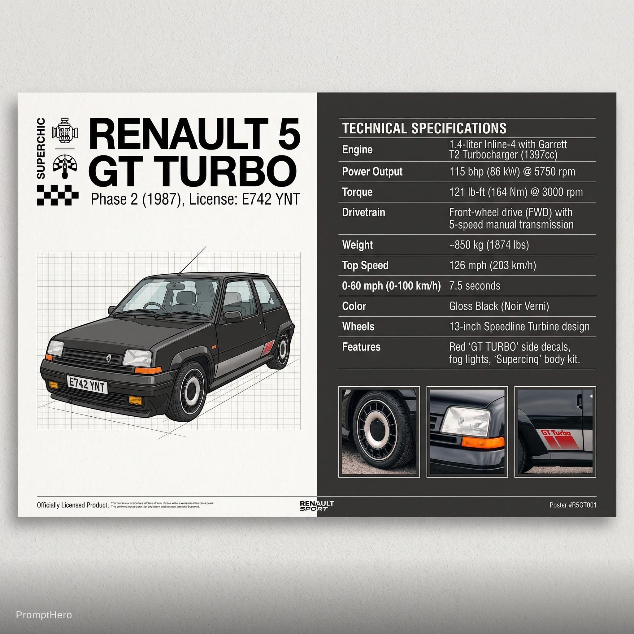 AI generated: Nano Banana prompt: Printable poster of a car. left side of the poster... (Nano Banana - Nano Banana)