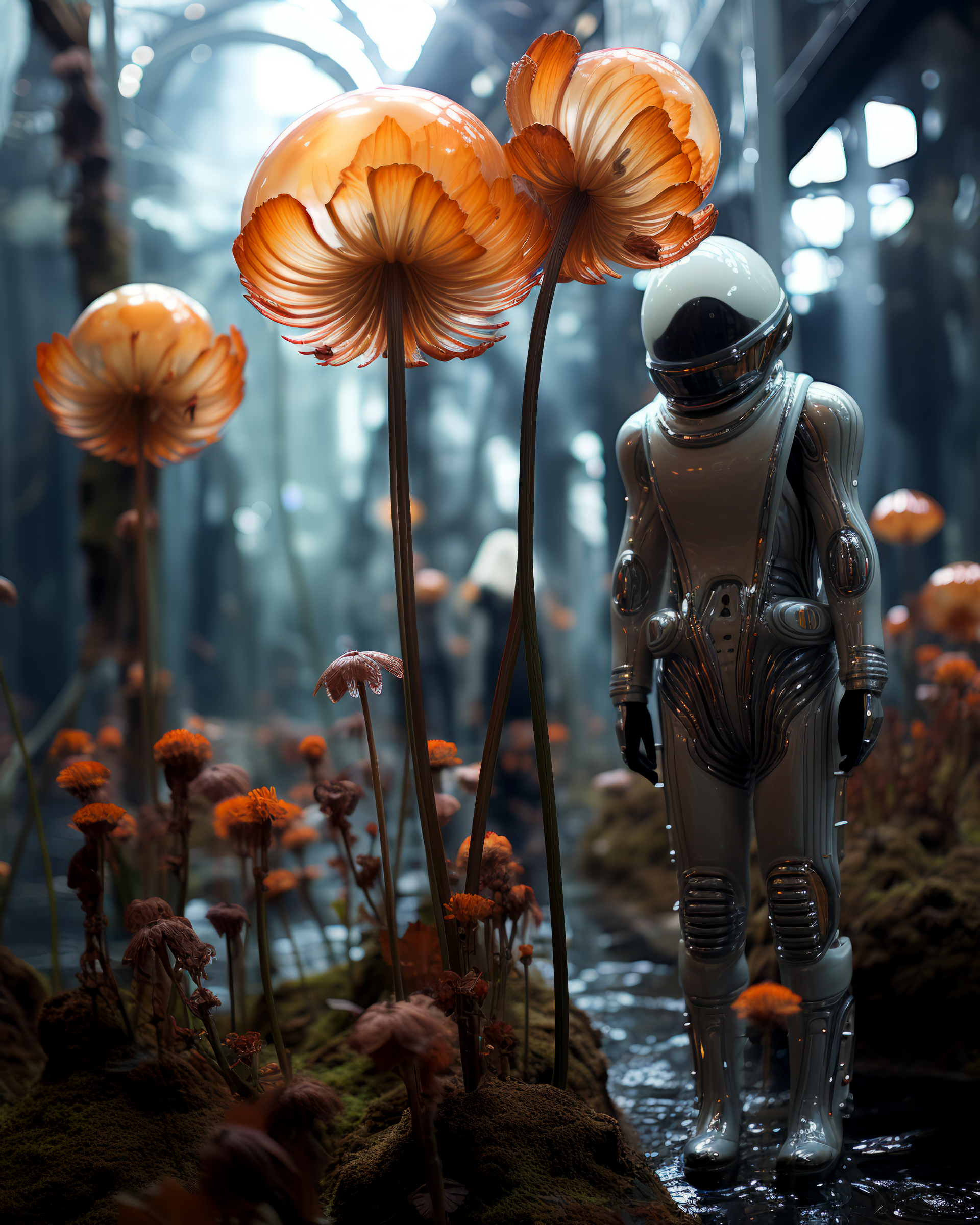 AI generated: Glass Planet Exploration (Midjourney - Fashion)