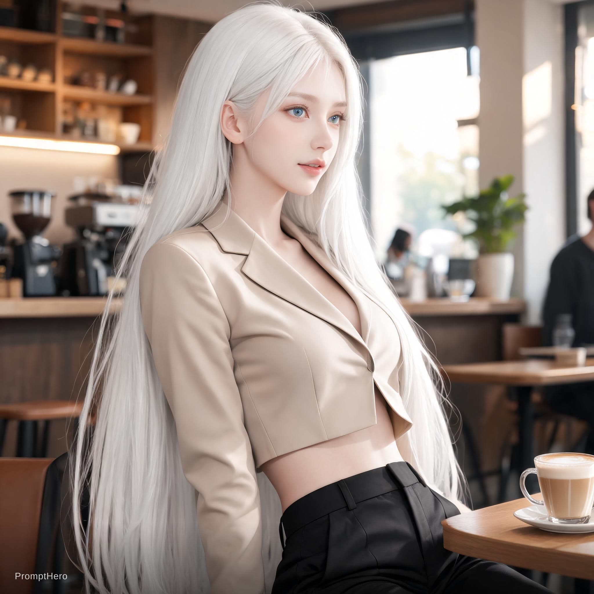 AI generated: Hero prompt: Mujer adulta de 22 años, piel clara, cabello blanc... (Hero - Hero)