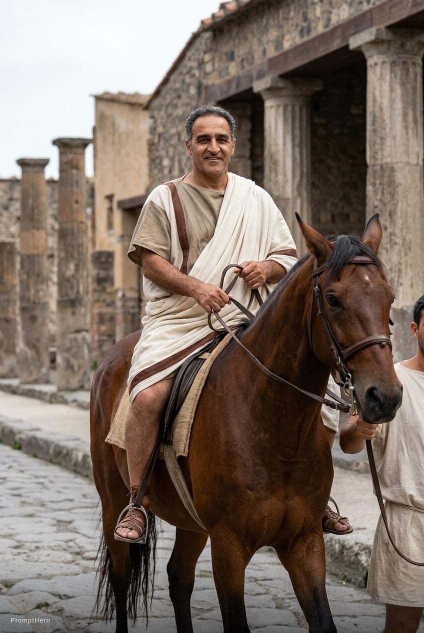 AI generated: Hero prompt: Eumachia, ancient rome, woman, beautiful, perfect ... (Hero - Hero)