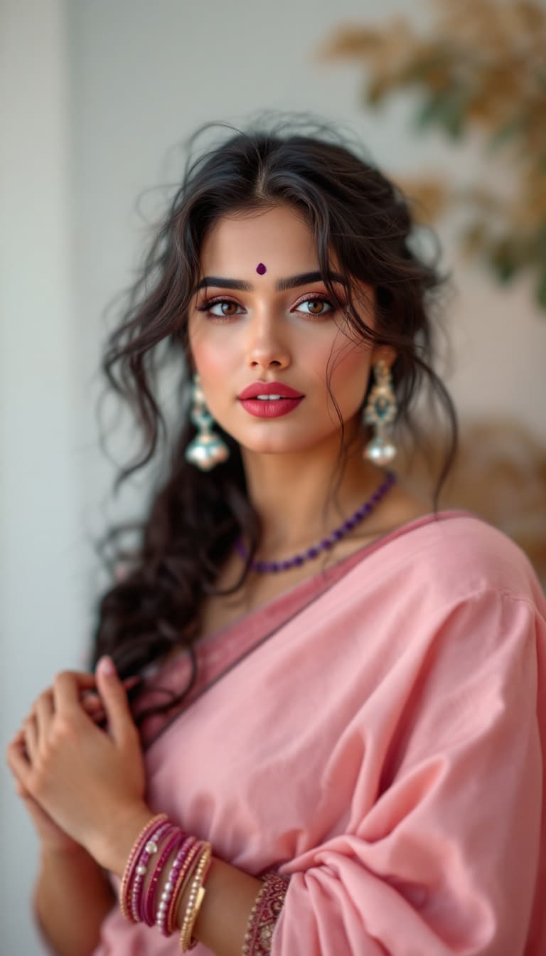 صورة مولدة بالذكاء الاصطناعي: FLUX prompt: Jennifer Connelly ,18-21 years old, Indian hair st... (نموذج FLUX - FLUX)