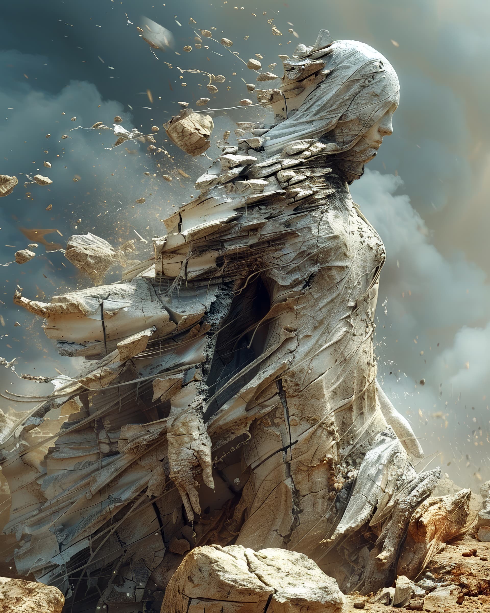 Broken represented - Midjourney