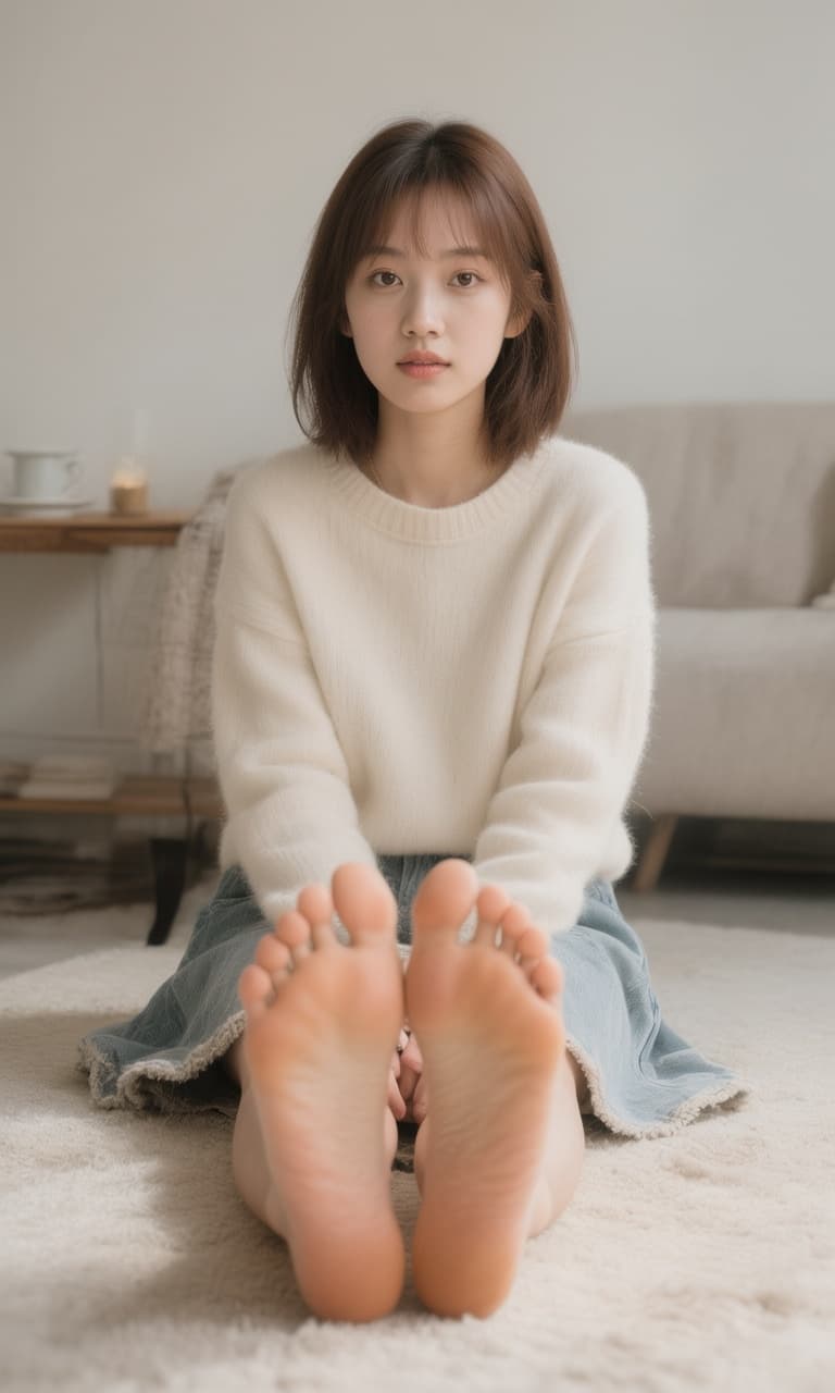 AI generated: Hunyuan prompt: Use this girl and make her sitting down with her b... (Hunyuan - Hunyuan)