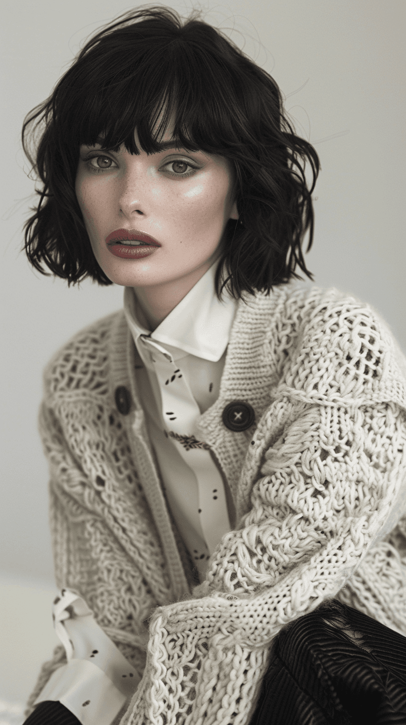 AI generated: Midjourney prompt: Photography for fashion magazine, model woman with... (Midjourney - Fashion)