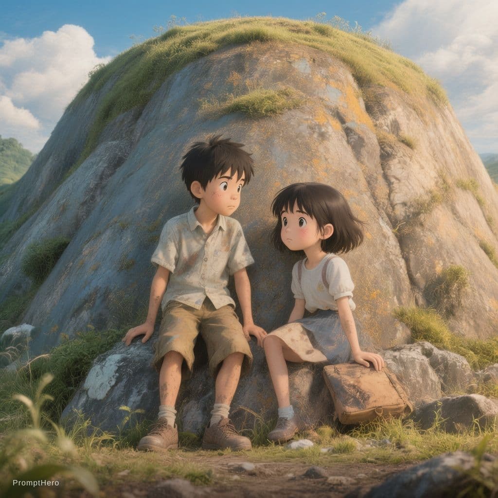 صورة مولدة بالذكاء الاصطناعي: Hero prompt: a highly detailed matte painting of a young boy an... (نموذج Hero - Hero)