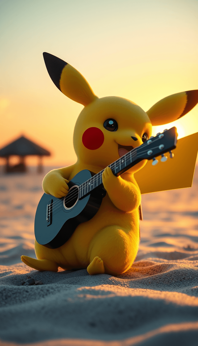 صورة مولدة بالذكاء الاصطناعي: FLUX prompt: A photorealistic depiction of a cute little Pikach... (نموذج FLUX - FLUX)