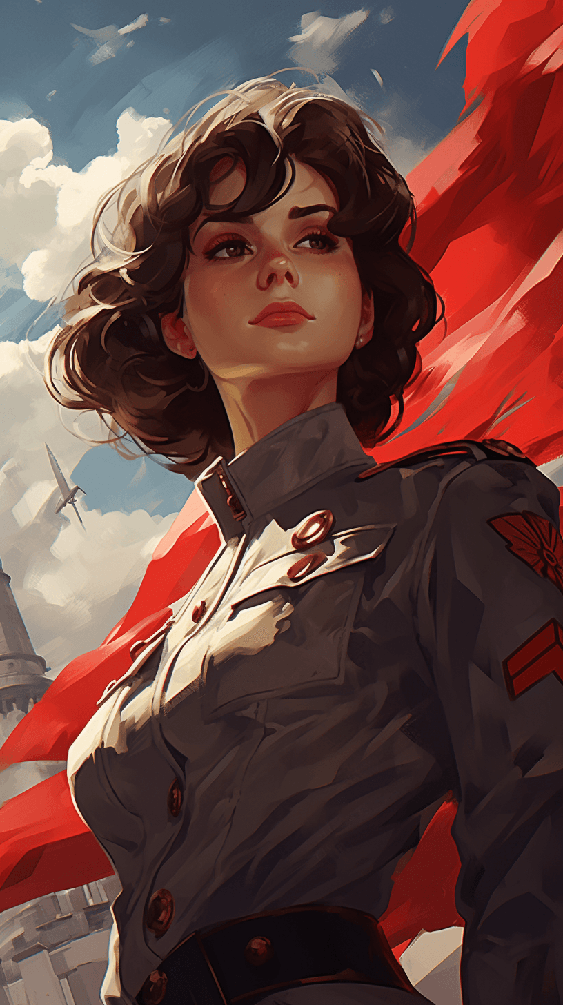AI generated: Midjourney prompt: Young girl with short dark hair, care haircut, per... (Midjourney - Character Design)