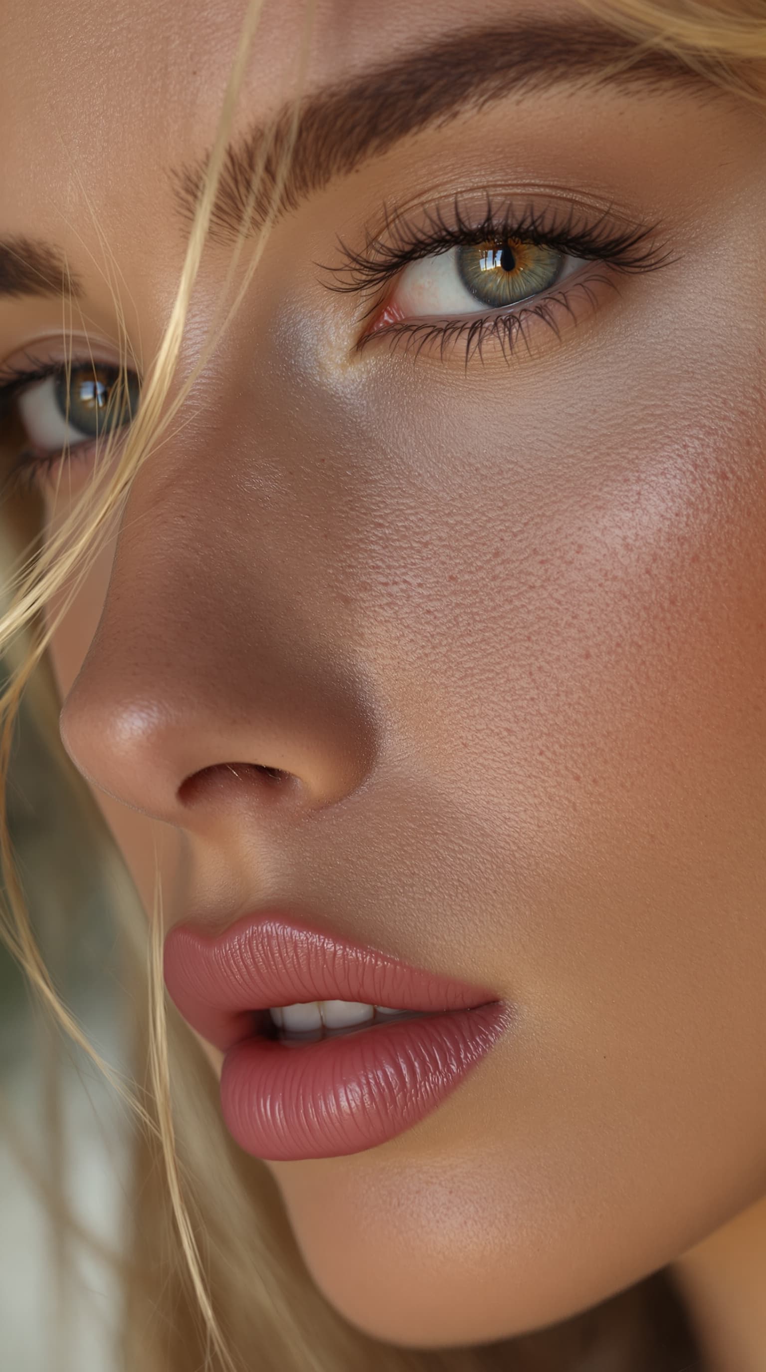 صورة مولدة بالذكاء الاصطناعي: FLUX prompt: close-up of a stunning fashion model, ultra-realis... (نموذج FLUX - FLUX)