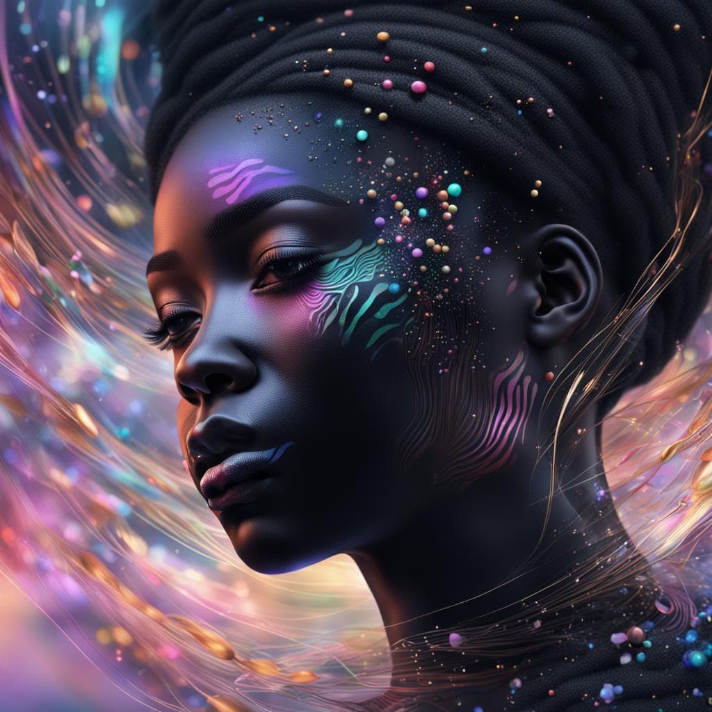 صورة مولدة بالذكاء الاصطناعي: Midjourney prompt: An abstract image related with dreams, ultra detai... (نموذج Midjourney - Concept Art)