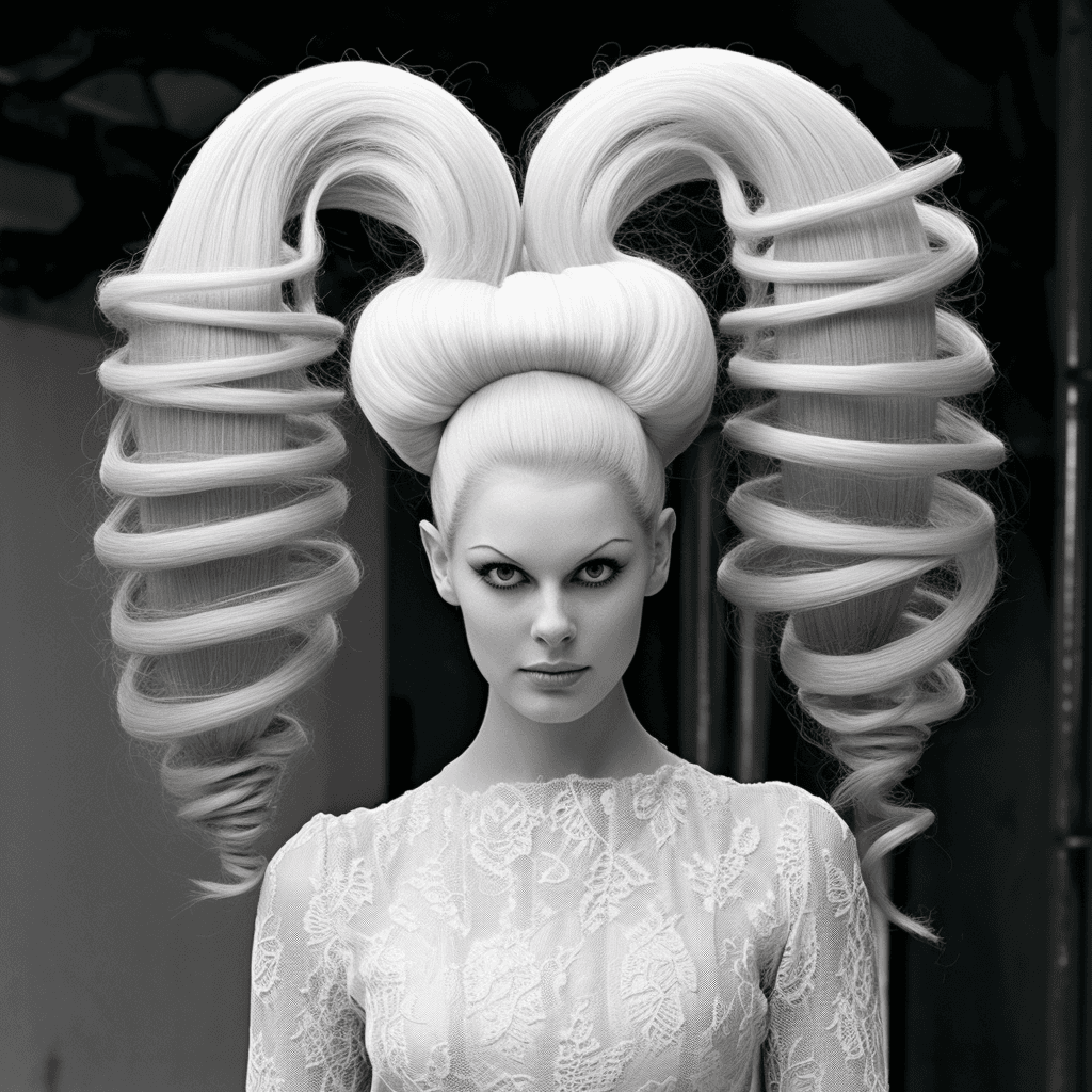 AI generated: Midjourney prompt: future fashion, hair styles (Midjourney - Fashion)
