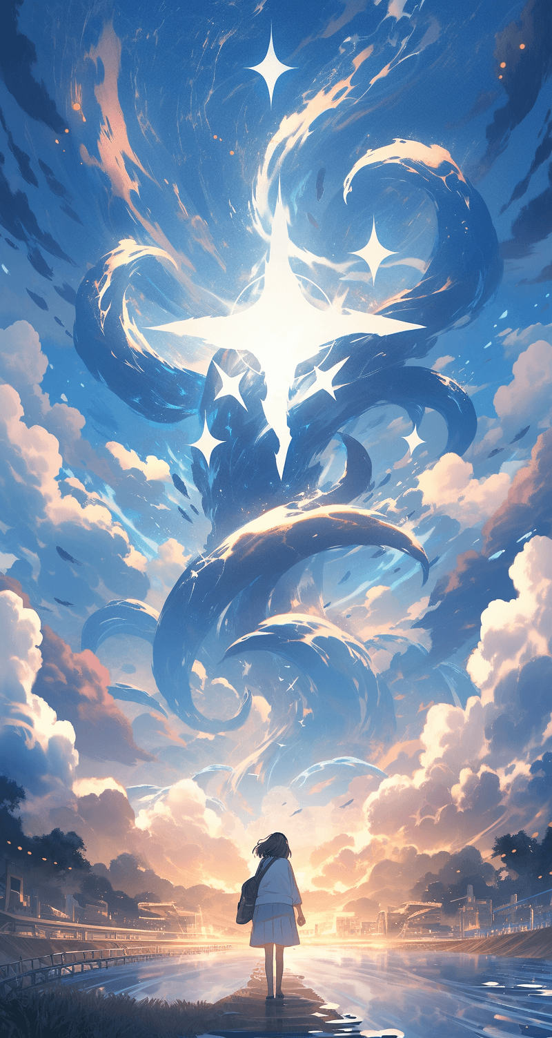 Midjourney prompt: imaginary worlds --ar 68:128 --s 750 --niji 5 - Midjourney