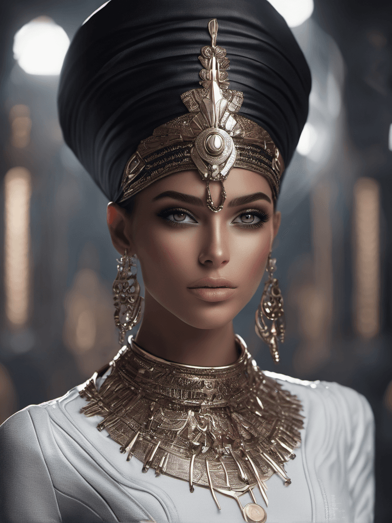 Stable Diffusion prompt: a full body shot of a fashion model from Egypt, pe... - Stable Diffusion