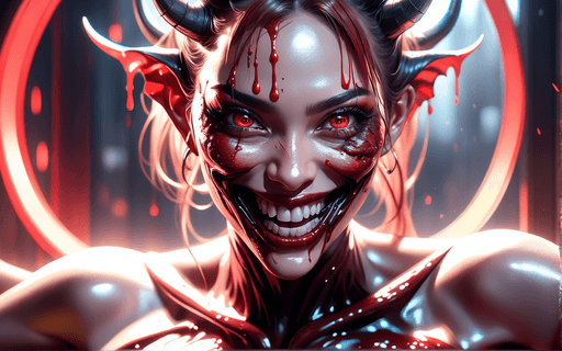 Demon Woman - Stable Diffusion