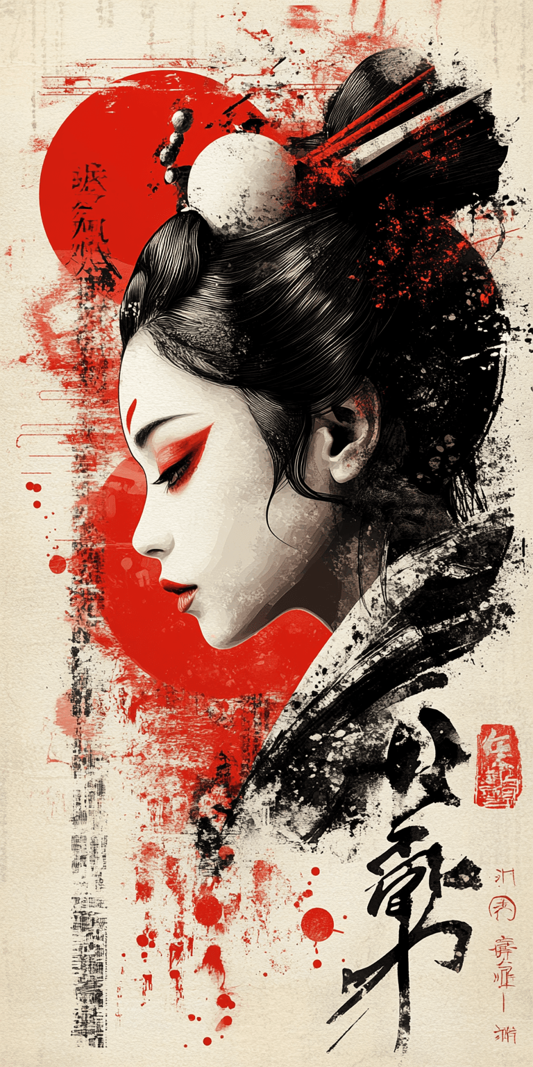 Midjourney prompt: A cyberpunk-inspired digital art piece featuring a... - Midjourney