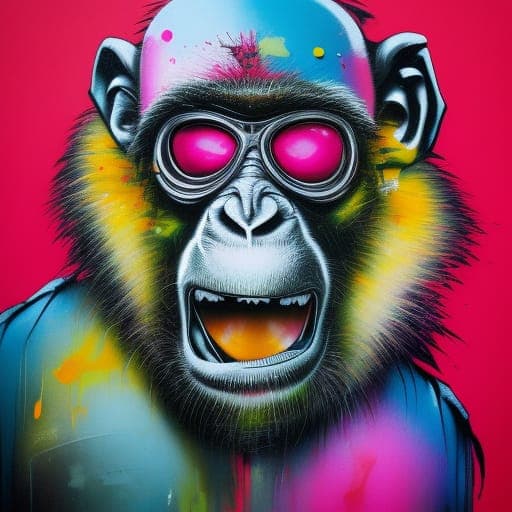 cheeky monkey - Stable Diffusion