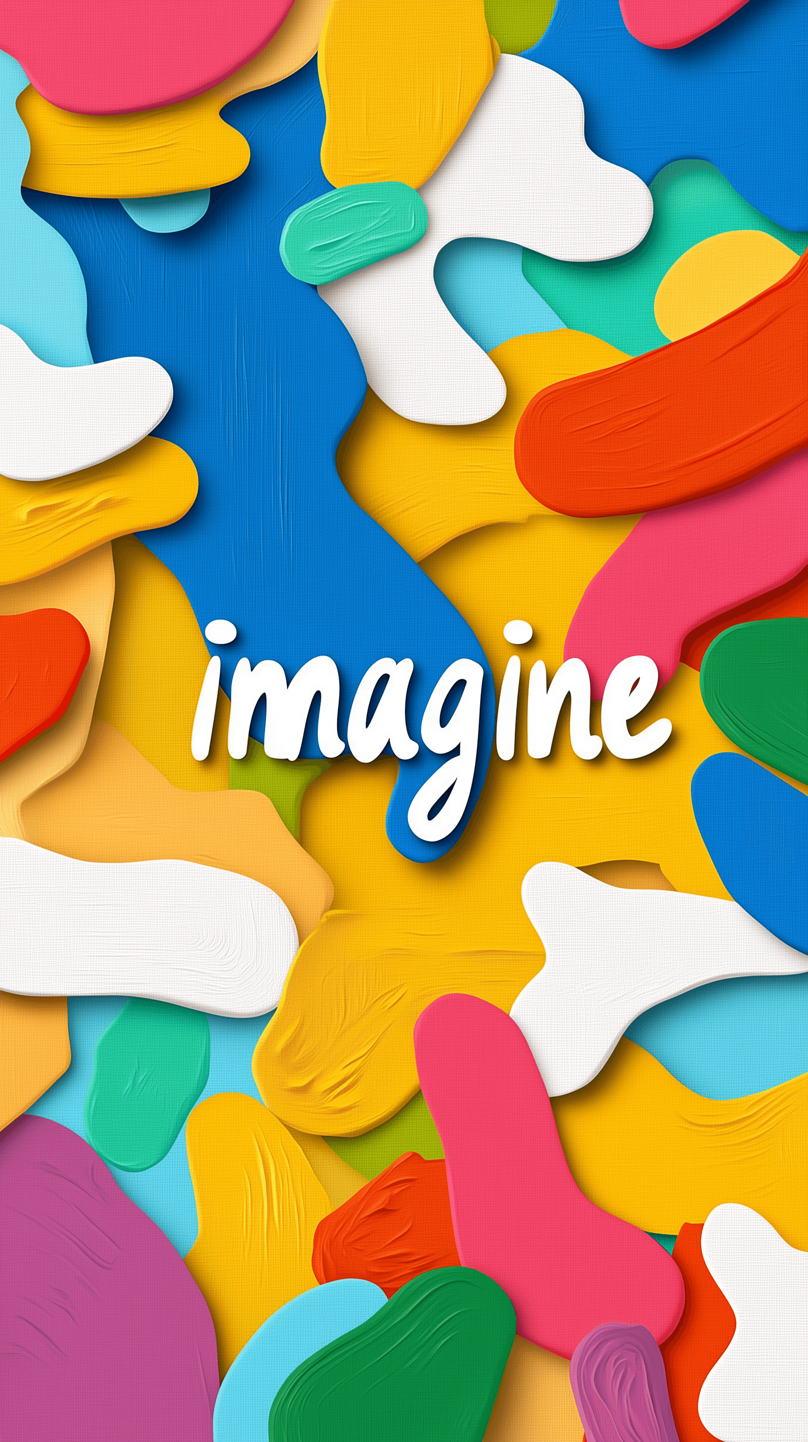 Midjourney prompt: lettering "imagine", white color paint, canvas tex... - Midjourney