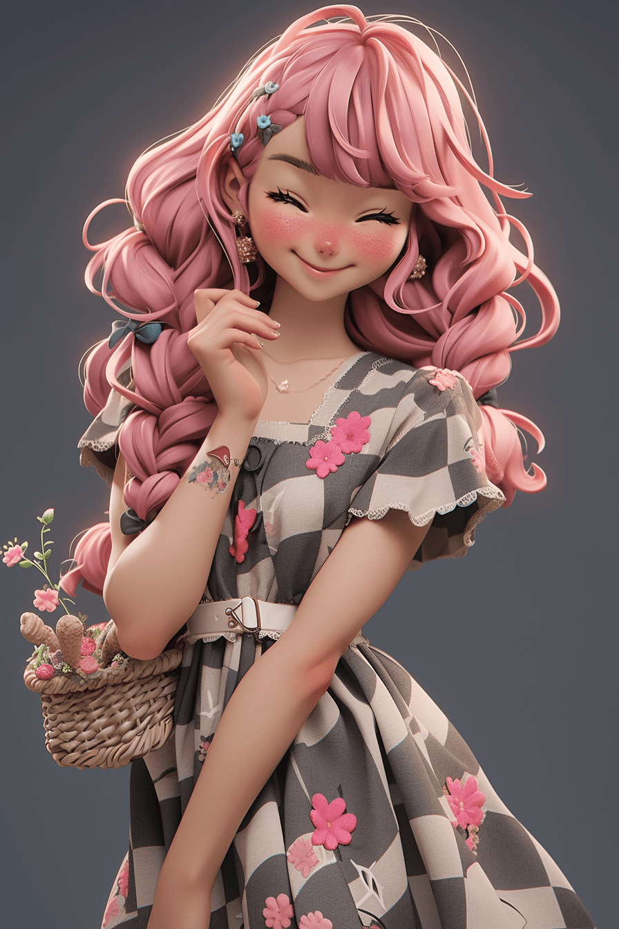 Openjourney prompt: A cute kind-hearted and nurturing young girl, with... - Openjourney