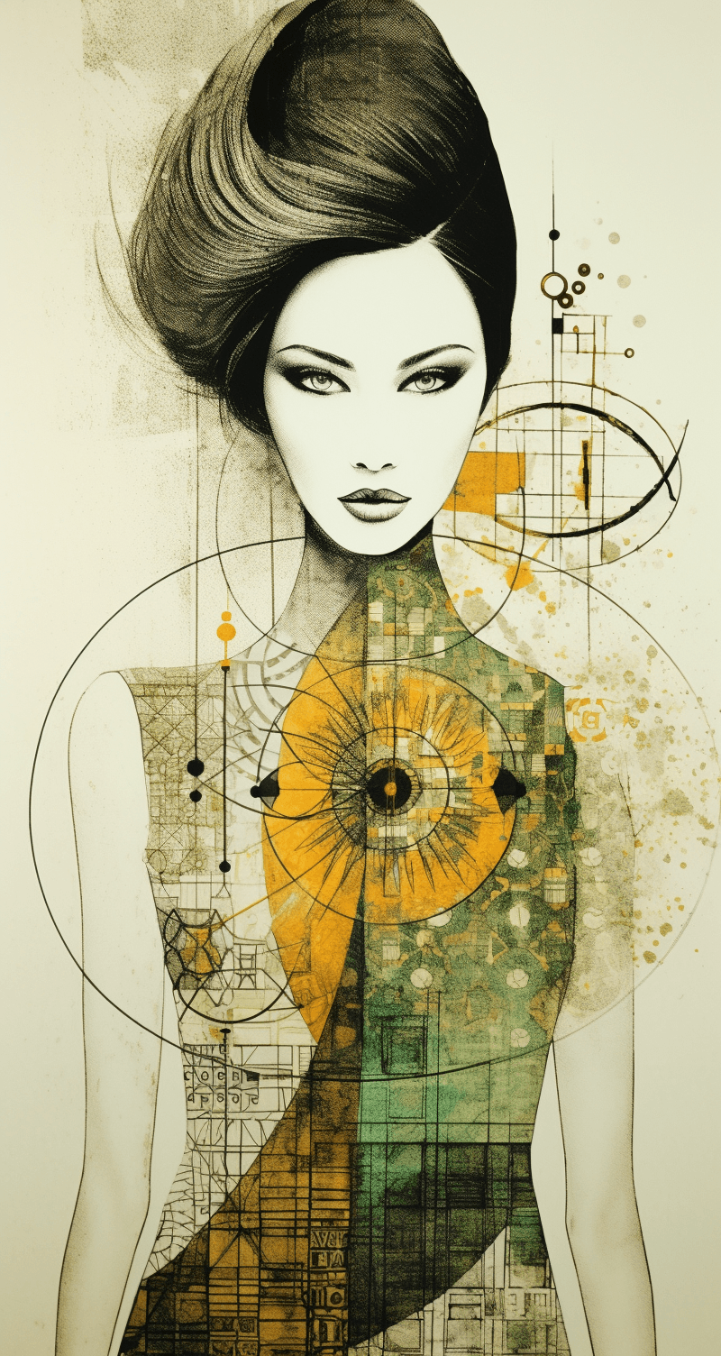 Midjourney prompt: Fibonacci sequence and beauty, feminine curves, be... - Midjourney