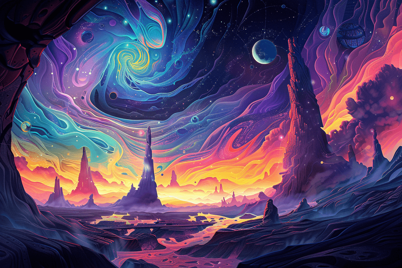 Midjourney prompt: Generate an image of a breathtaking science fictio... - Midjourney
