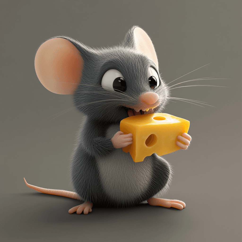 Mouse & Cheese - Midjourney