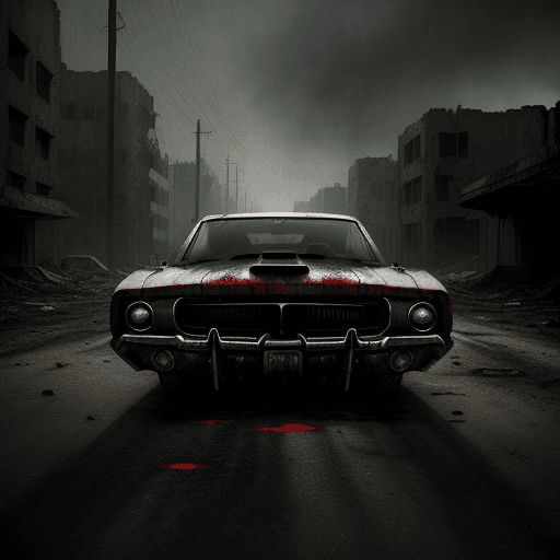 DreamShaper prompt: A (((comic Horror poster))) for a (post apocalypti... - DreamShaper