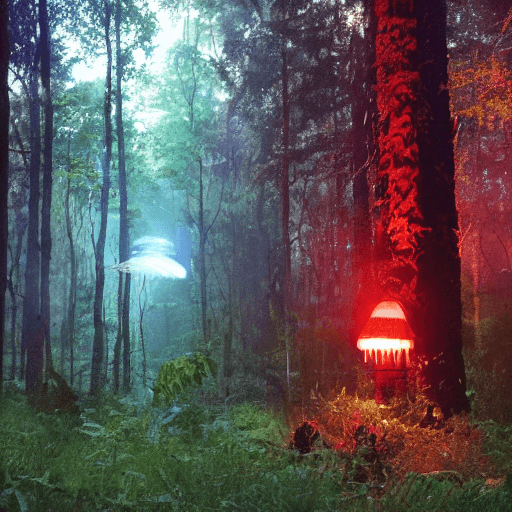 Stable Diffusion prompt: the forest with firefly - Stable Diffusion