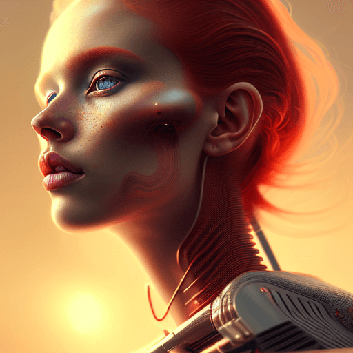 Openjourney prompt: hyperrealistic portrait of gorgeous red hair femal... - Openjourney