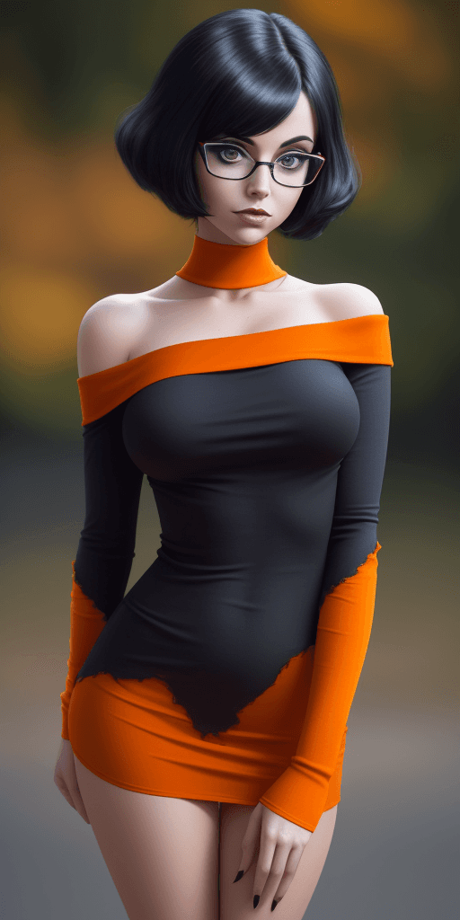 DreamShaper prompt: professional portrait, goth girl, velma from scoo... - DreamShaper