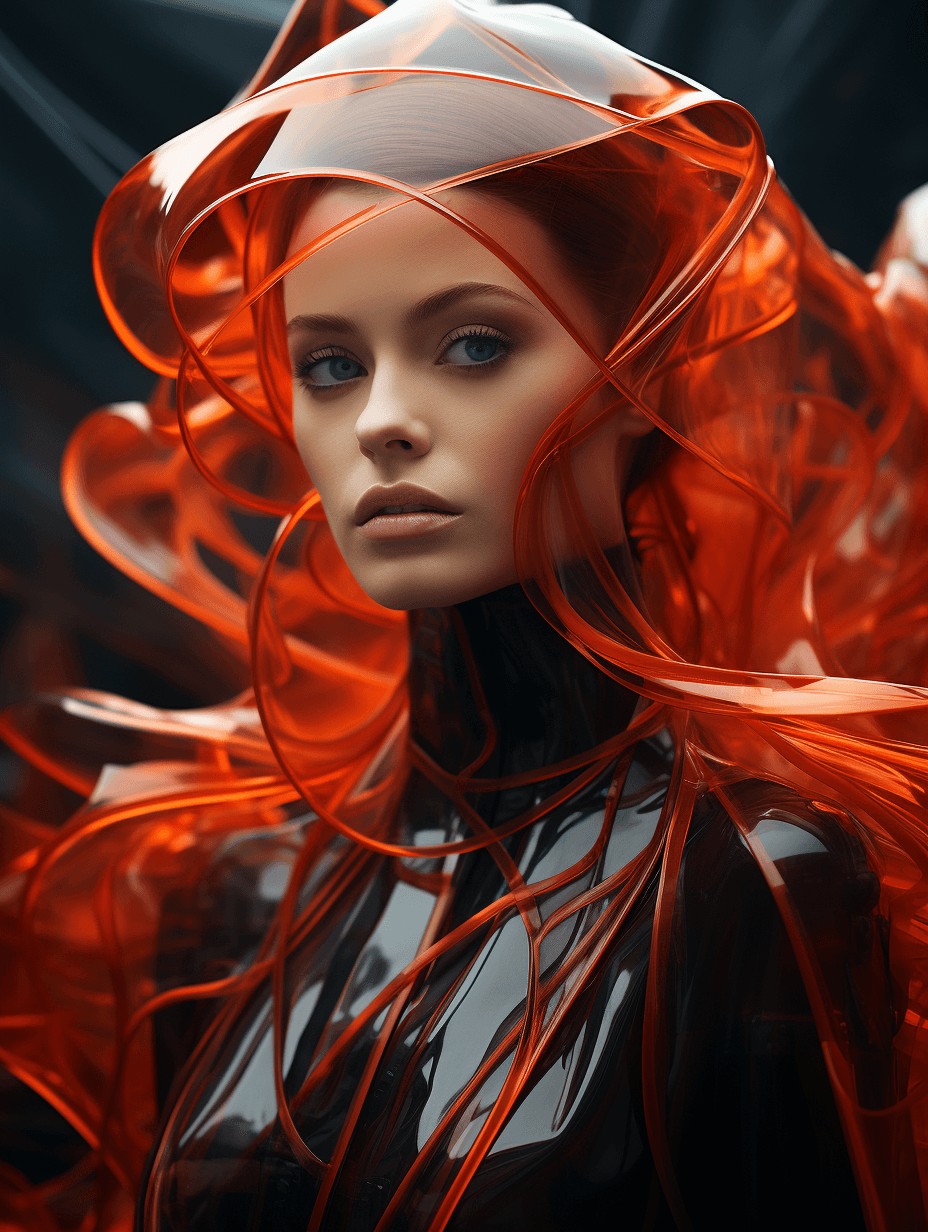 Woman with clothes of blood - Midjourney