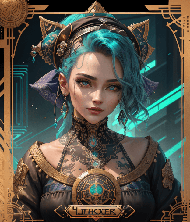 ReV Animated prompt: tarot card with intricate detailed frame around th... - ReV Animated