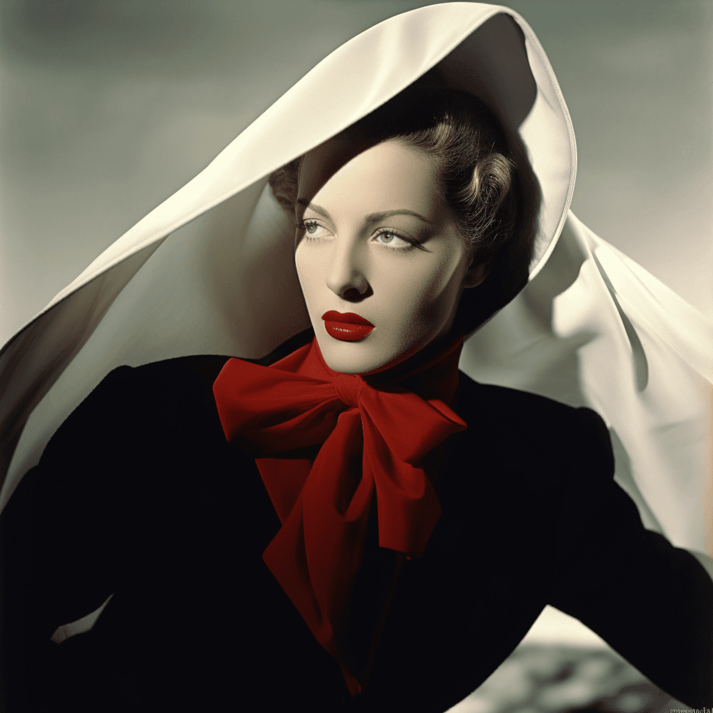 Midjourney prompt: high fashion, woman, vogue, 1946 - Midjourney