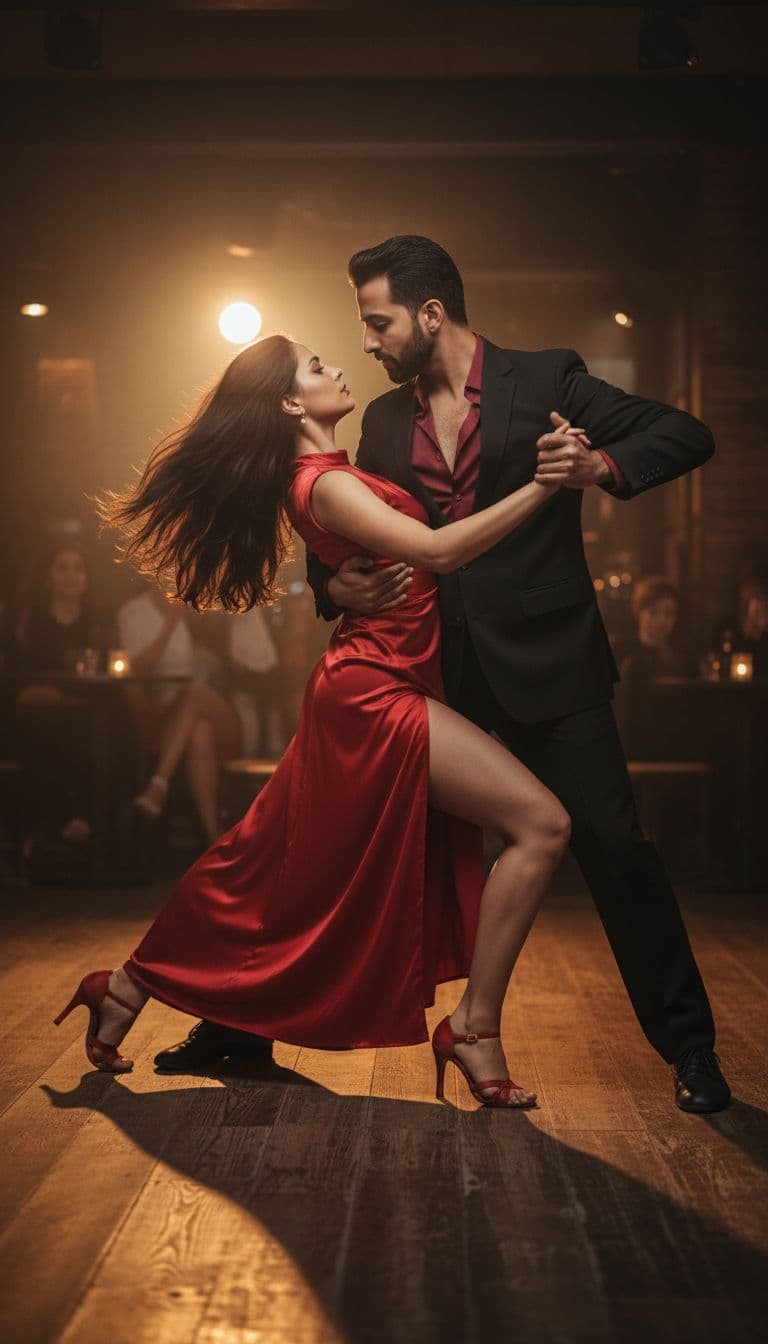 Nano Banana prompt: A passionate Argentine tango couple in a dramatic ... - Nano Banana