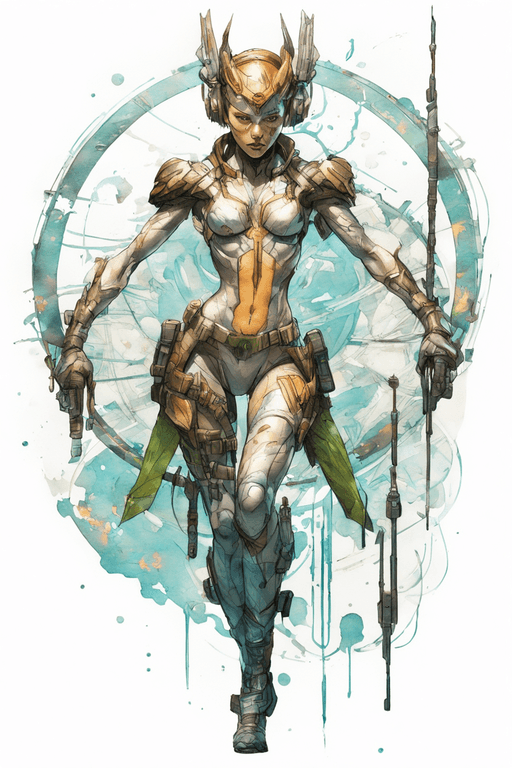 Stable Diffusion prompt: sticker of a artemis from dc comic, full body, Kim... - Stable Diffusion
