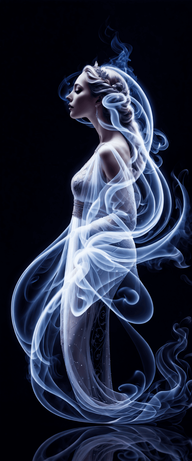 Stable Diffusion prompt: The image features a smoke-like representation of ... - Stable Diffusion