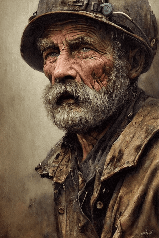 Stable Diffusion prompt: a portrait of an old coal miner in 19th century, b... - Stable Diffusion