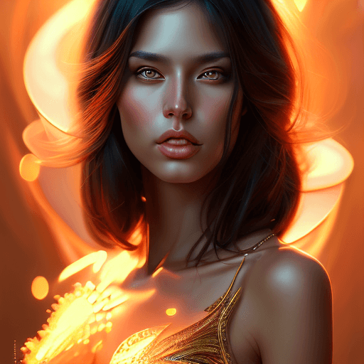 Openjourney prompt: portrait of a gorgeous dark-haired female in the s... - Openjourney