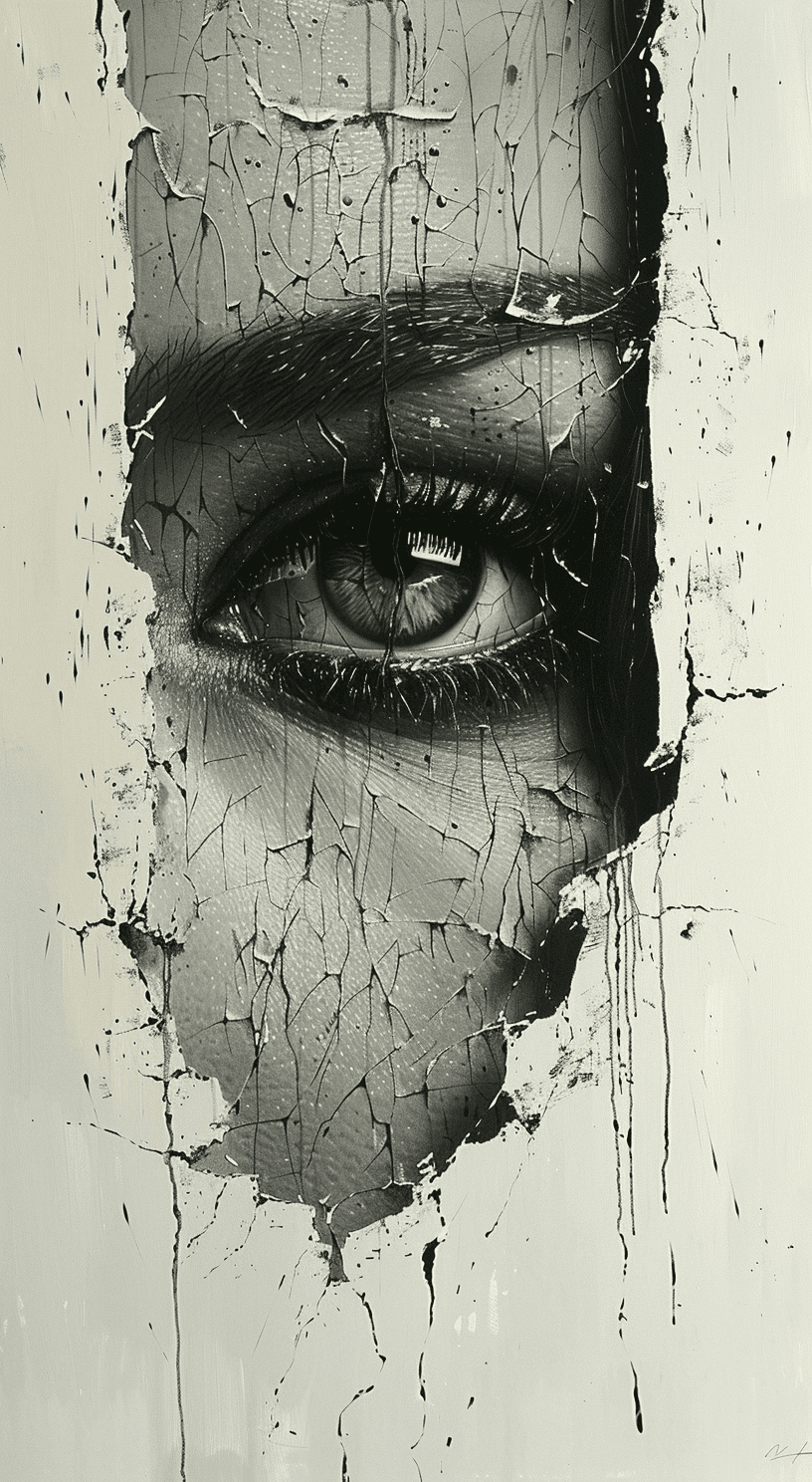 Midjourney prompt: A hyperrealistic oil painting, white background of... - Midjourney
