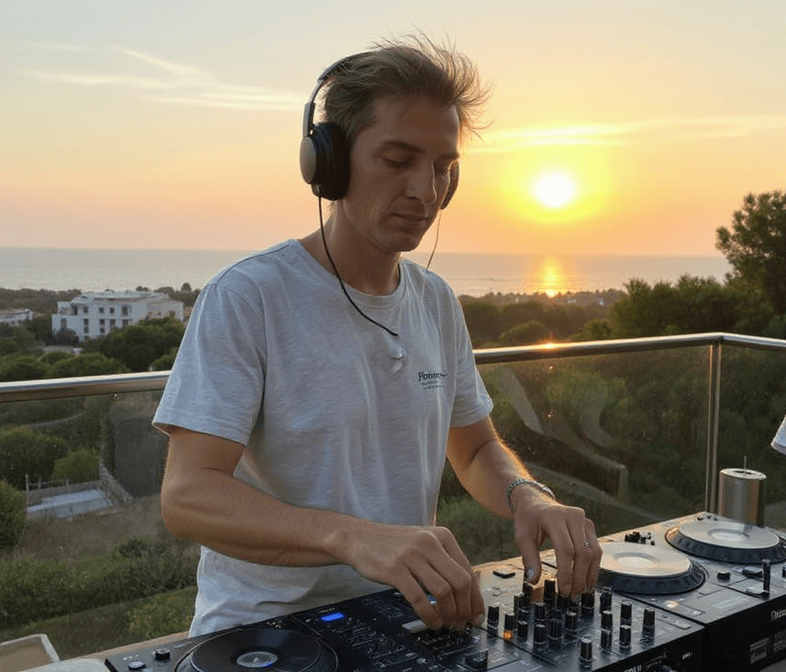 FLUX prompt: I need this person as a DJ, playing on a DJ sessio... - FLUX