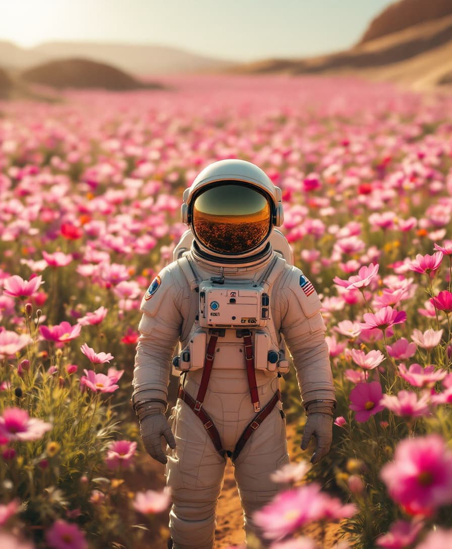 FLUX prompt: A highly detailed astronaut in a realistic, well-t... - FLUX