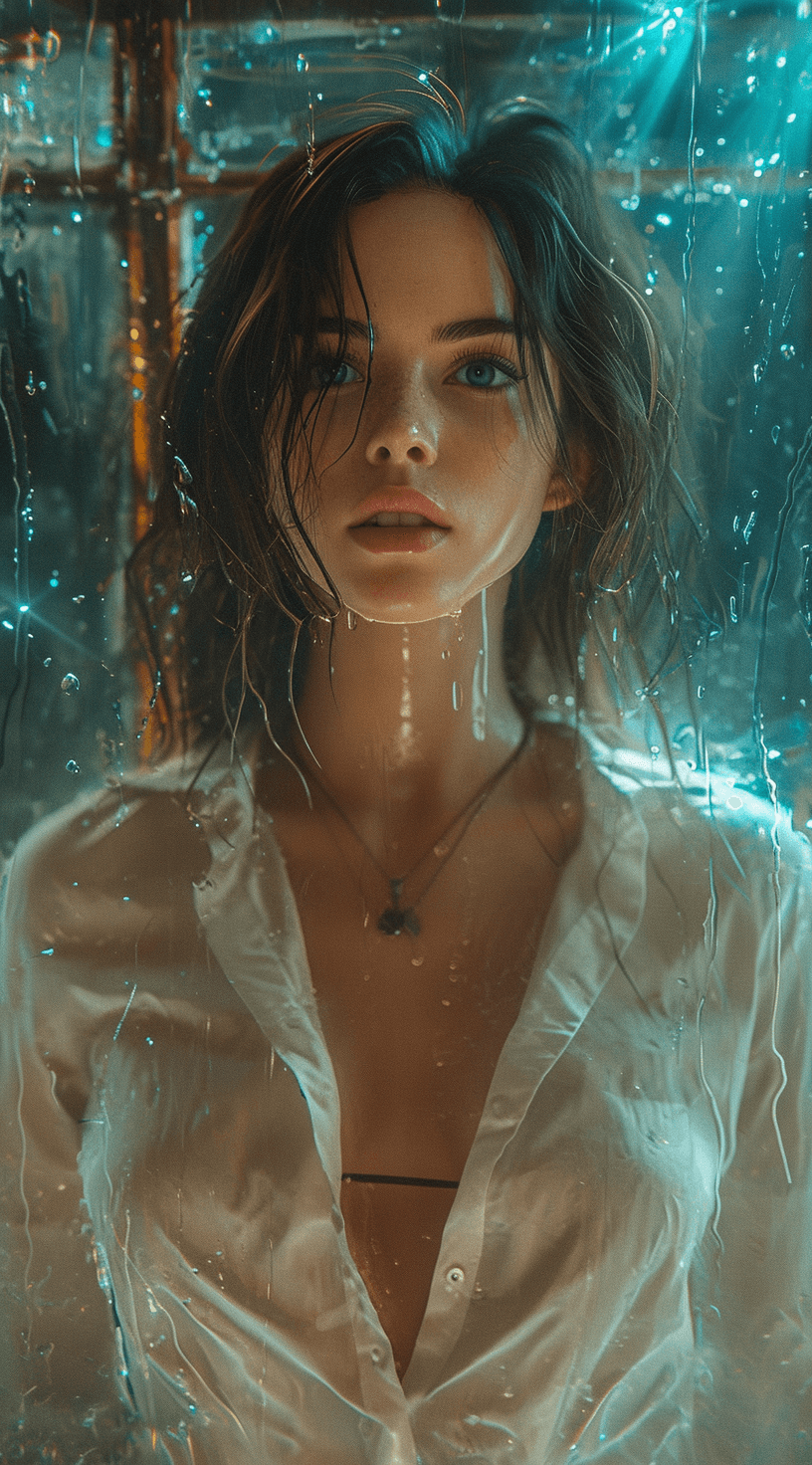 Midjourney prompt: a girl with white shirt, in the style of comic boo... - Midjourney