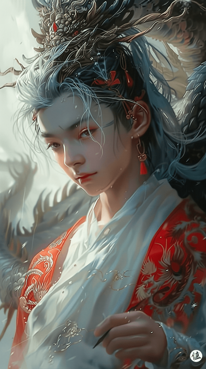 Midjourney prompt: https://s.mj.run/1MYU35ppsKA a Chinese boy with wh... - Midjourney