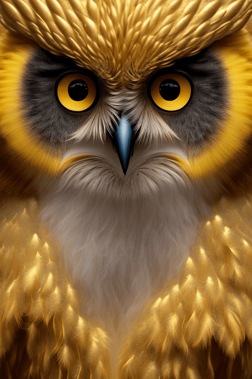 Openjourney prompt: 3D Portrait of a A cute and furry Owl with exotic ... - Openjourney