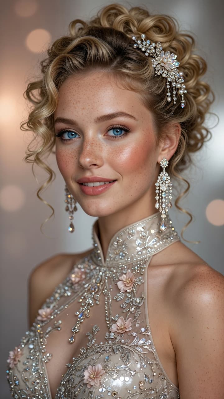 Ultra-realistic portrait photography of a gorgeous... - PromptHero