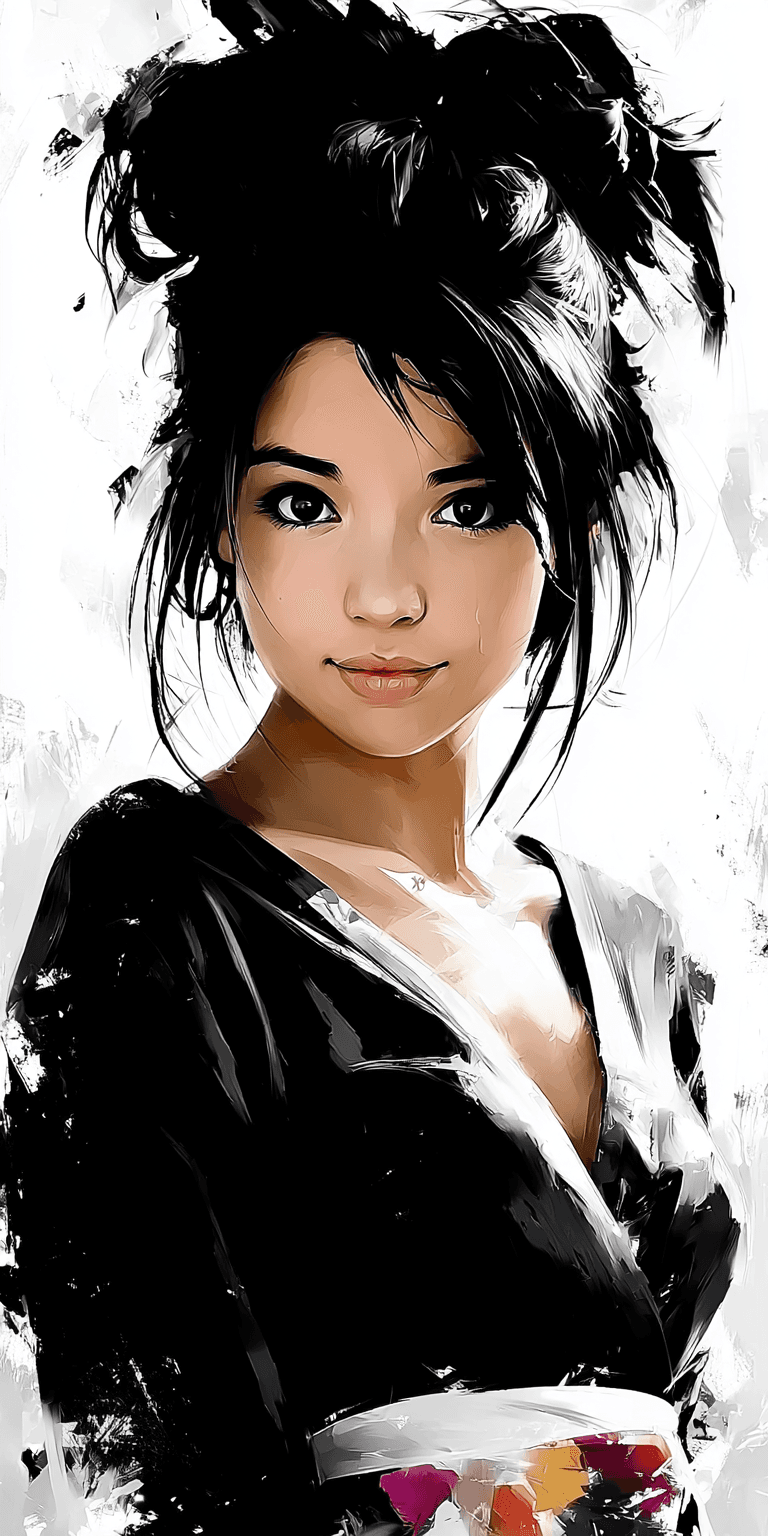 Midjourney prompt: pencil sketch, female --chaos 75 --ar 1:2 --sref 1... - Midjourney
