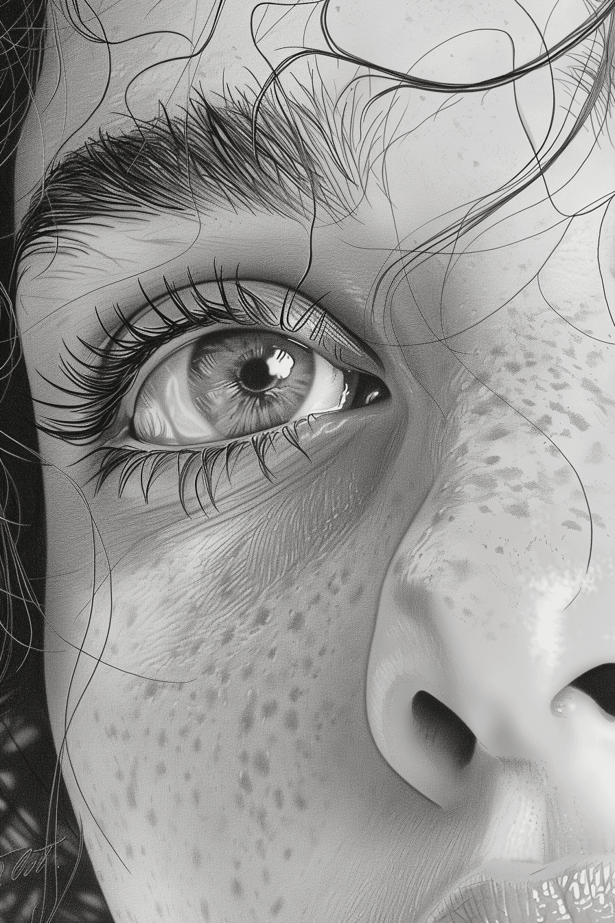 Midjourney prompt: drawing of a woman, in the style of kieron gillen,... - Midjourney