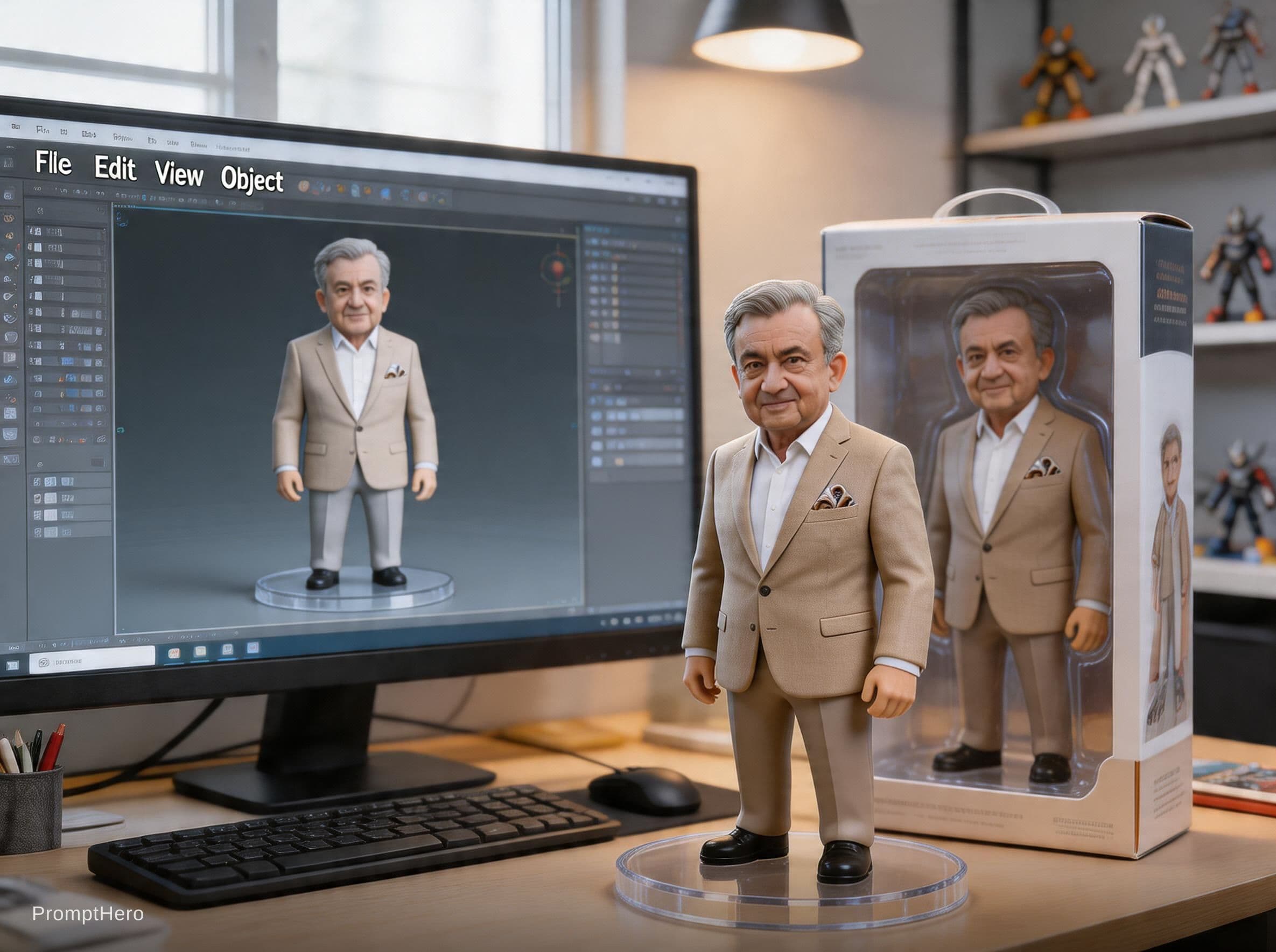 Hero prompt: Transforming the photographed person into a realis... - Hero