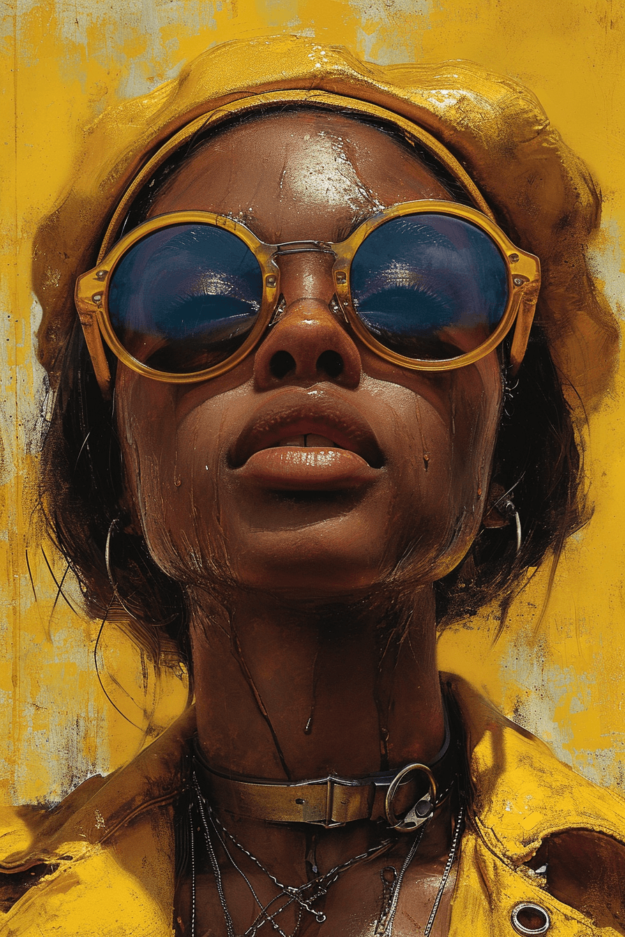 Midjourney prompt: cover art exhibition, in the style of alex maleev,... - Midjourney